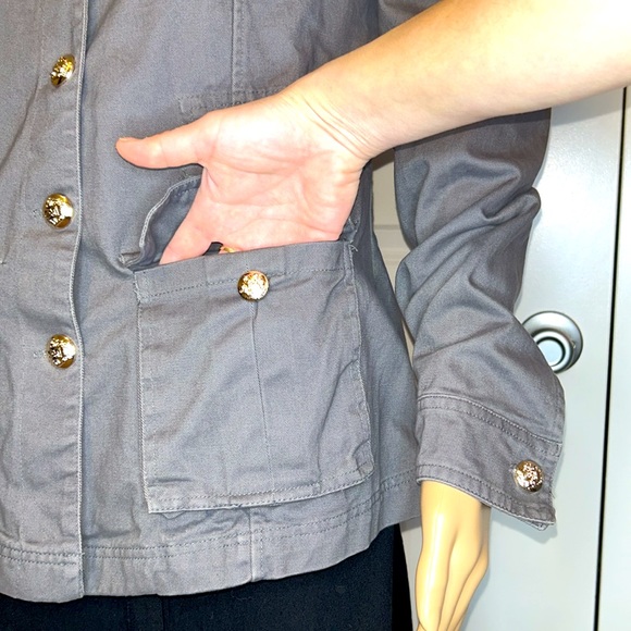 NOROZE Ladies Grey Military Style Summer Jacket New Without Tag - Picture 8 of 17